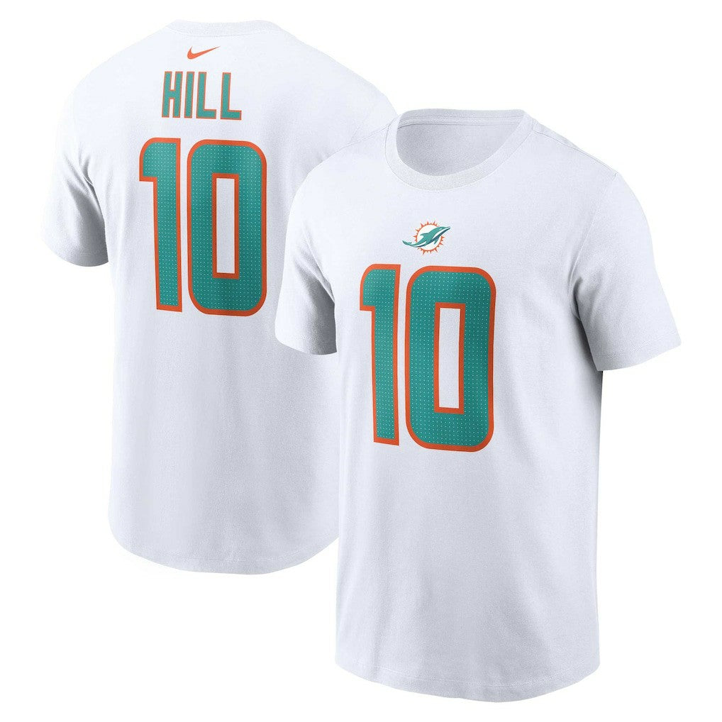 Tyreek Hill Miami Dolphins Player Name & Number T-Shirt - White - Nike