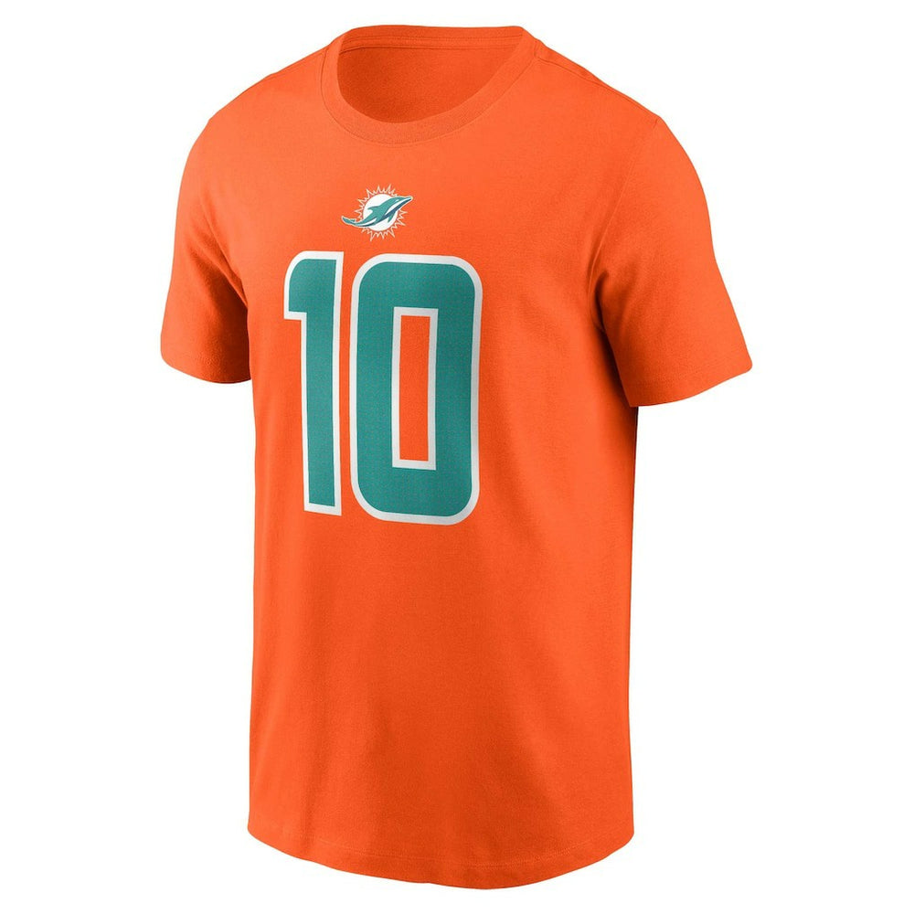 Tyreek Hill Miami Dolphins Player Name & Number T-Shirt - Orange - Nike