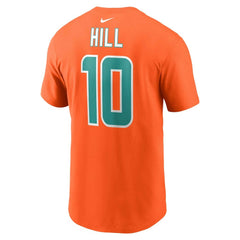 Tyreek Hill Miami Dolphins Player Name & Number T-Shirt - Orange - Nike