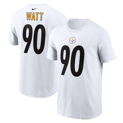 T.J. Watt Pittsburgh Steelers Player Name & Number T-Shirt - White - Nike