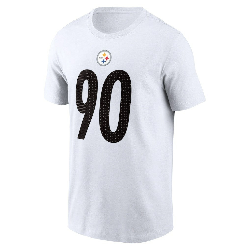 T.J. Watt Pittsburgh Steelers Player Name & Number T-Shirt - White - Nike