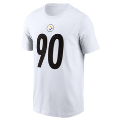 T.J. Watt Pittsburgh Steelers Player Name & Number T-Shirt - White - Nike