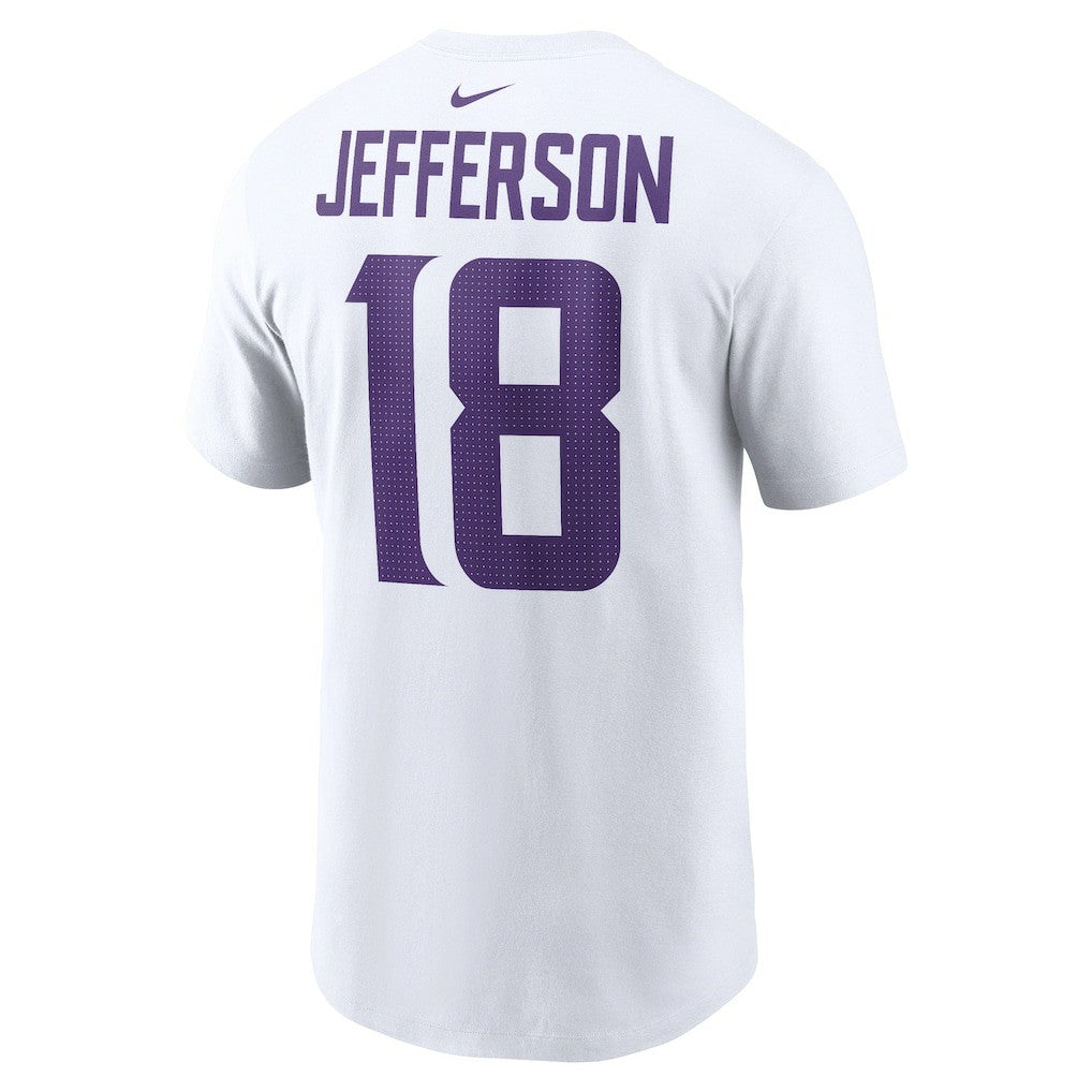 Justin Jefferson Minnesota Vikings Player Name & Number T-Shirt - White - Nike