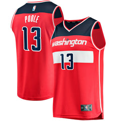 Fanatics Jordan Poole Washington Wizards Fast Break Player Jersey Icon Edition Red