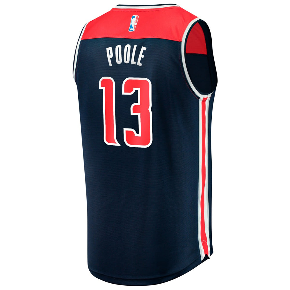 Fanatics Jordan Poole Washington Wizards Fast Break Player Jersey Statement Edition Navy