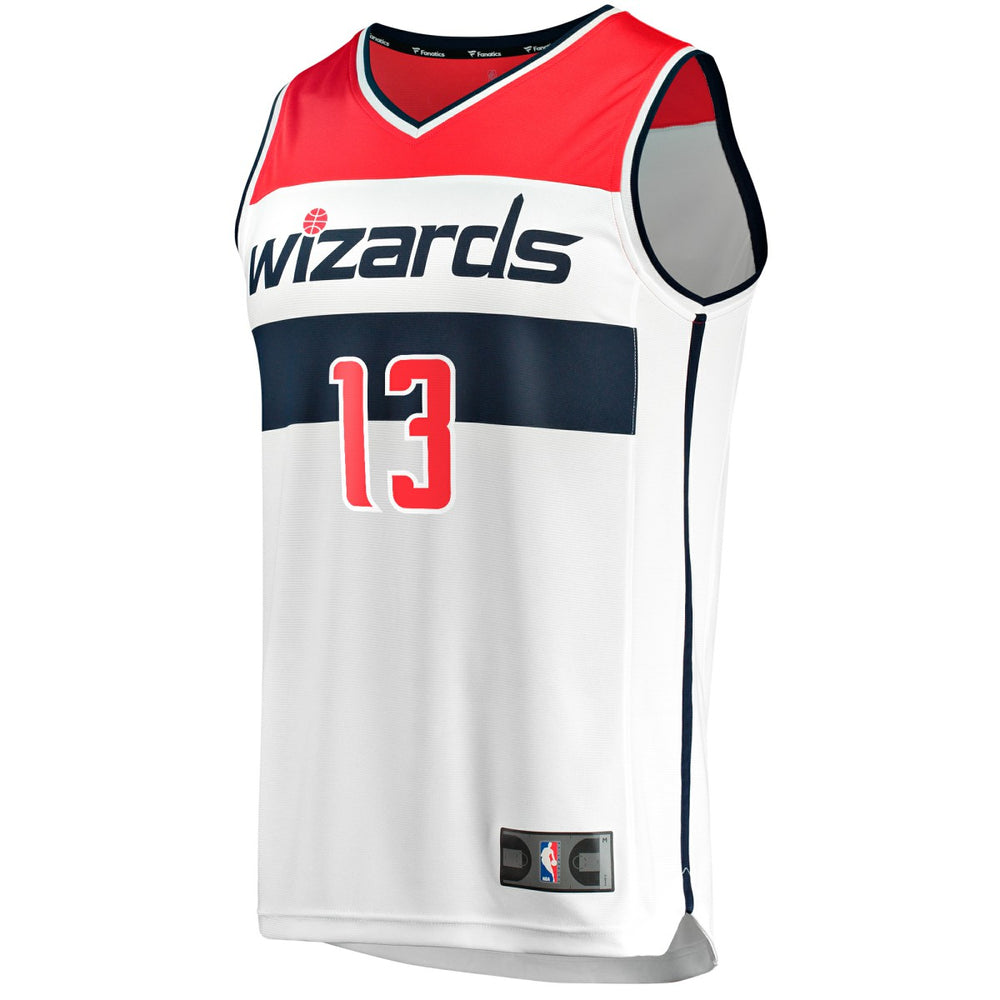 Fanatics Jordan Poole Washington Wizards Youth Fast Break Player Jersey Association Edition White