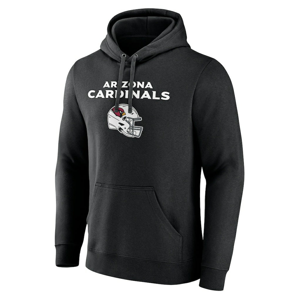 Arizona Cardinals Personalized Name & Number Team Wordmark Pullover Hoodie - Black - NFL