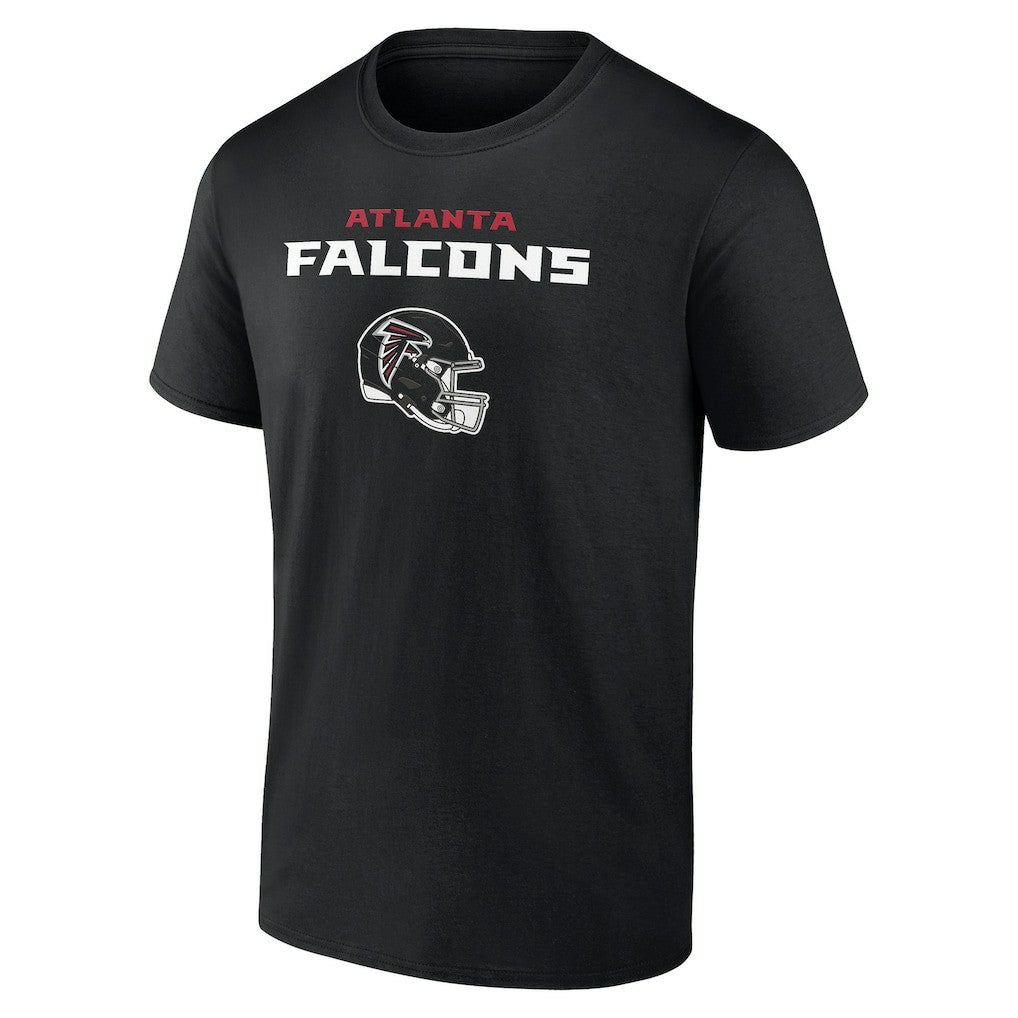 Atlanta Falcons Personalized Name & Number Team Wordmark T-Shirt - Black - NFL