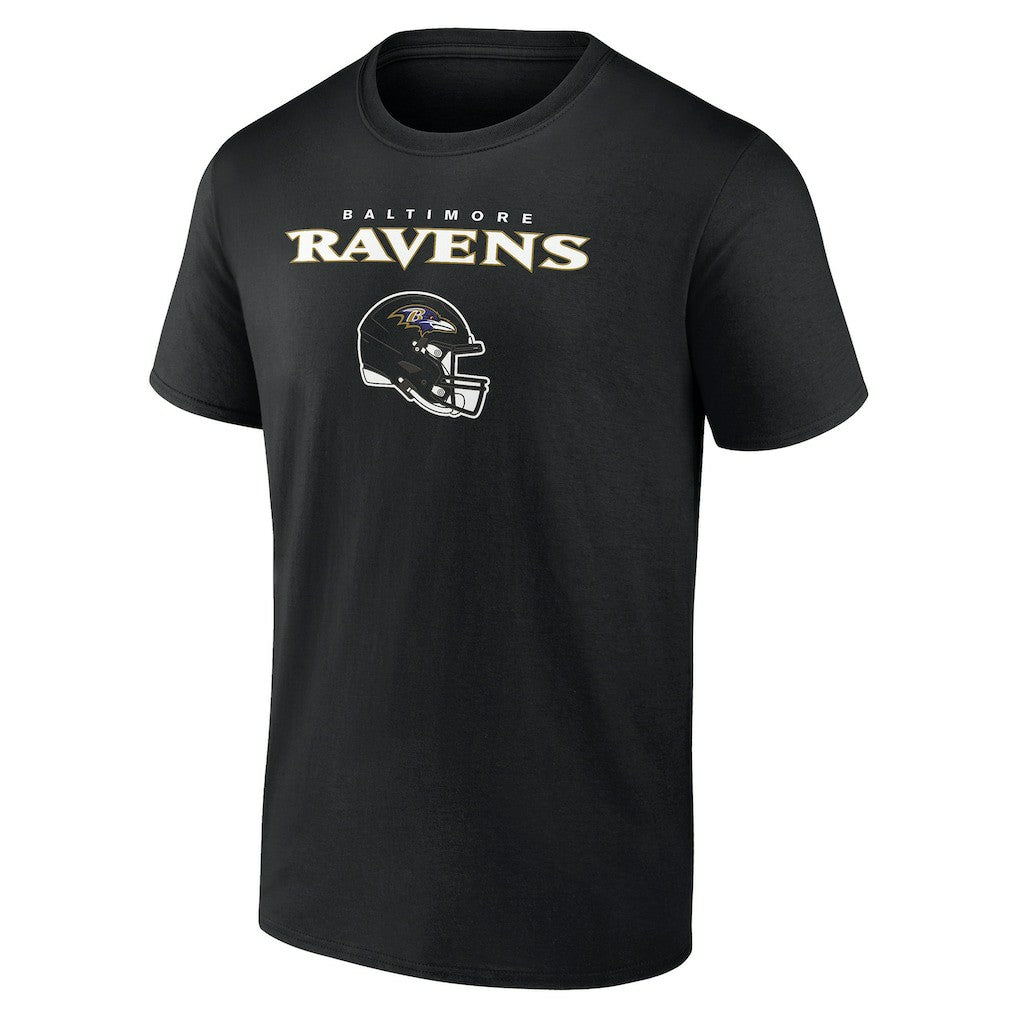 Baltimore Ravens Personalized Name & Number Team Wordmark T-Shirt - Black - NFL