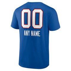 Buffalo Bills Personalized Name & Number Team Wordmark T-Shirt - Royal - NFL