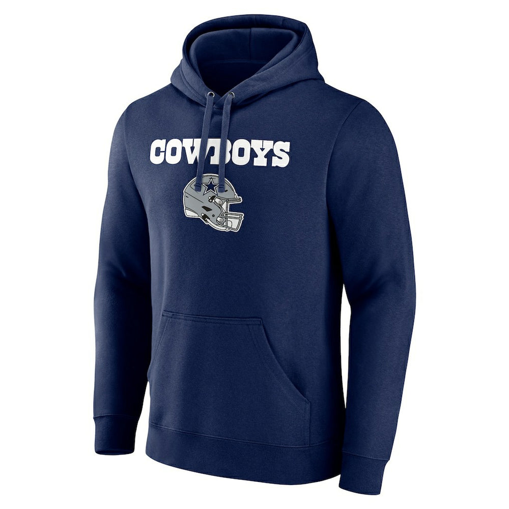Dallas Cowboys Personalized Name & Number Team Wordmark Pullover Hoodie - Navy - NFL