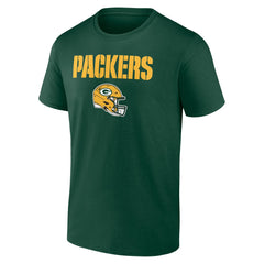 Green Bay Packers Personalized Name & Number Team Wordmark T-Shirt - Green - NFL
