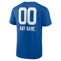 Indianapolis Colts Personalized Name & Number Team Wordmark T-Shirt - Royal - NFL