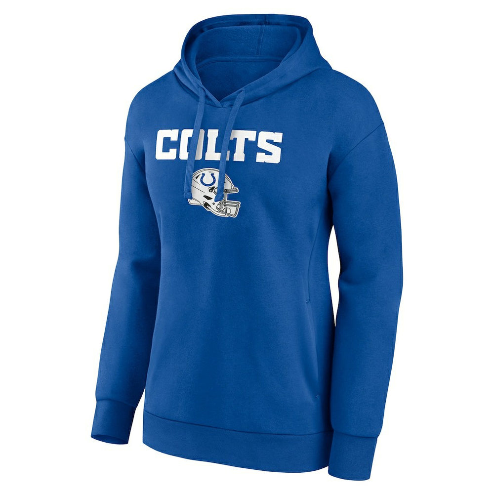 Indianapolis Colts Women's Personalized Name & Number Team Wordmark Pullover Hoodie - Royal - NFL