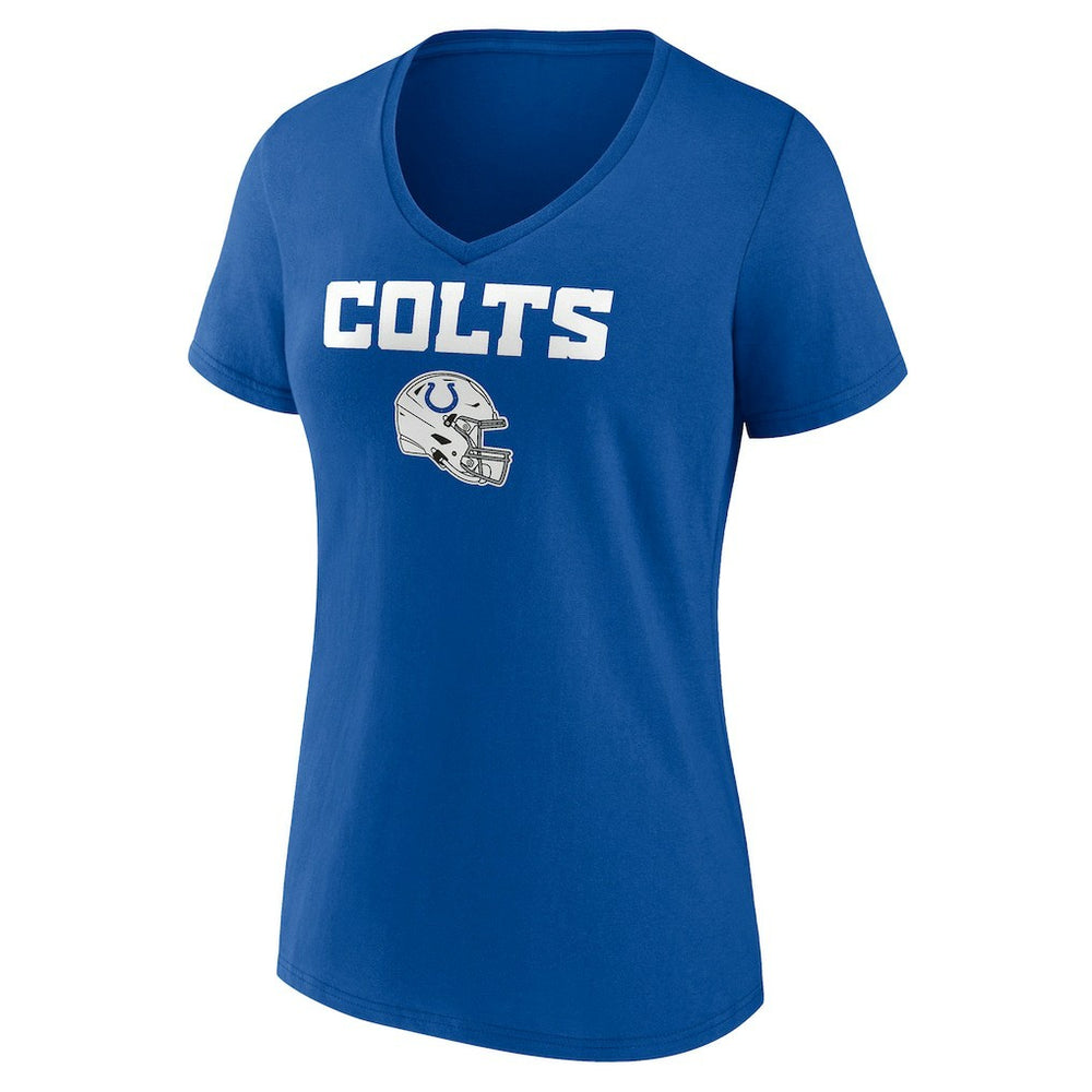 Indianapolis Colts Women's Personalized Name & Number Team Wordmark V-Neck T-Shirt - Royal - NFL