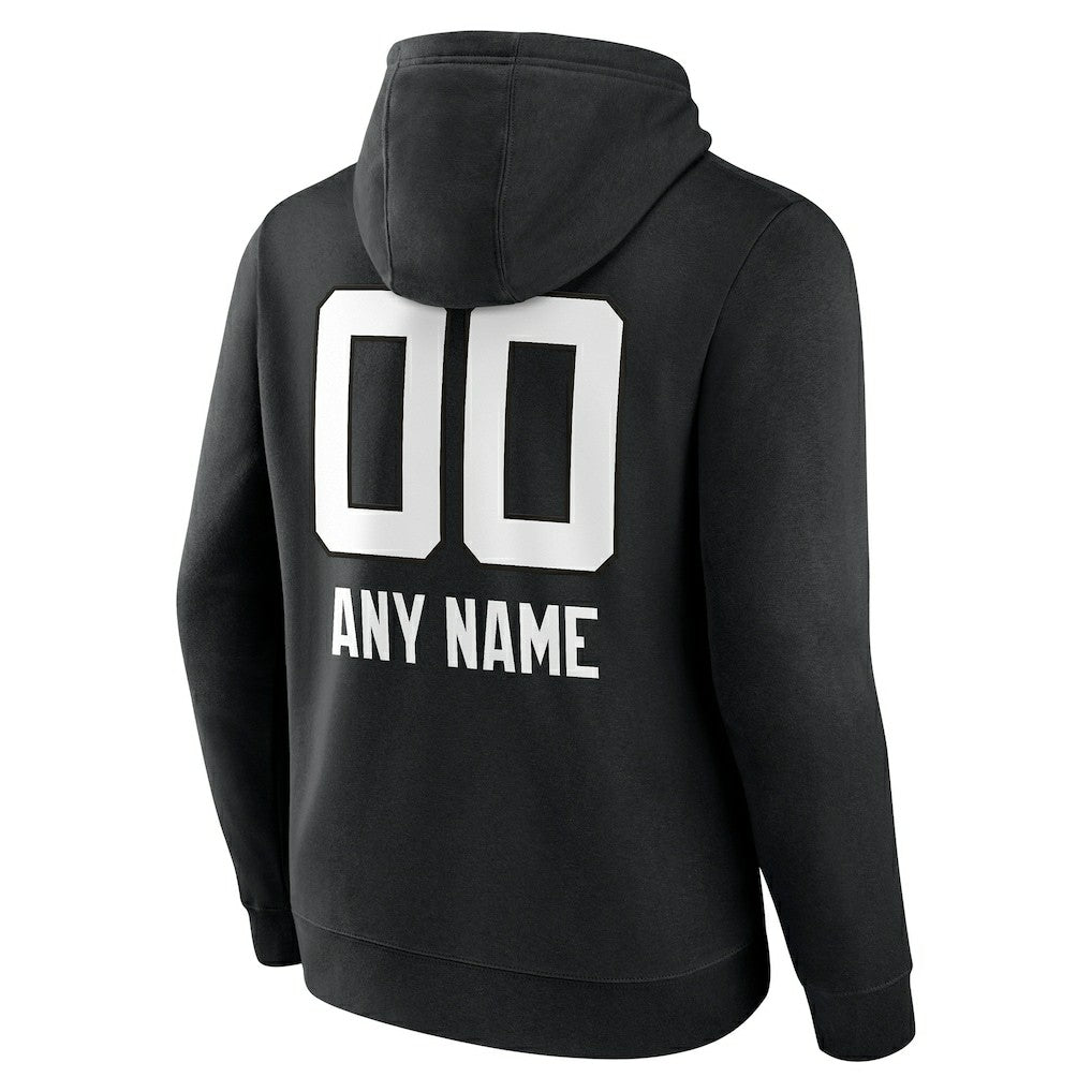 Jacksonville Jaguars Personalized Name & Number Team Wordmark Pullover Hoodie - Black - NFL