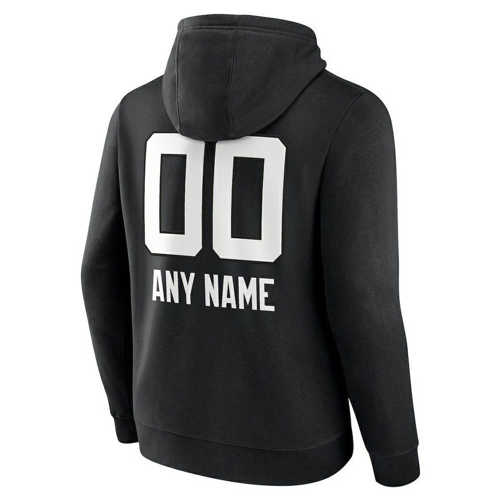 Jacksonville Jaguars Personalized Name & Number Team Wordmark Pullover Hoodie - Black - NFL