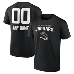 Jacksonville Jaguars Personalized Name & Number Team Wordmark T-Shirt - Black - NFL