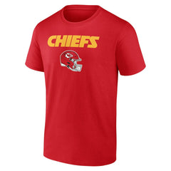 Kansas City Chiefs Personalized Name & Number Team Wordmark T-Shirt - Red - NFL