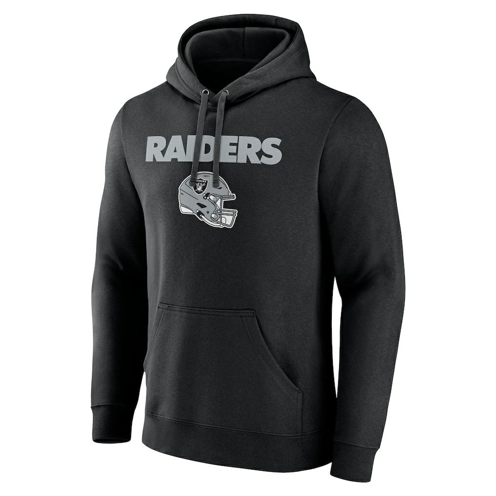 Las Vegas Raiders Personalized Name & Number Team Wordmark Pullover Hoodie - Black - NFL