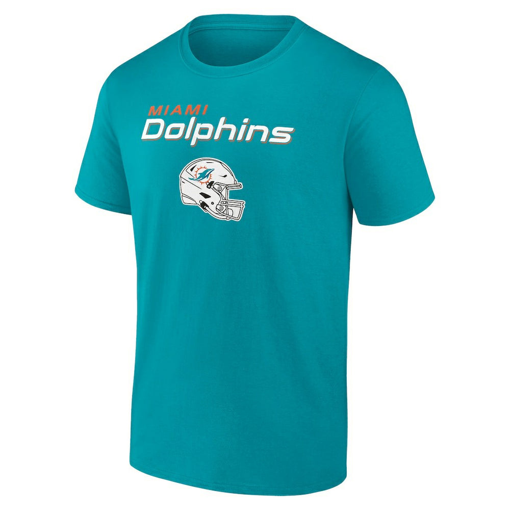 Miami Dolphins Personalized Name & Number Team Wordmark T-Shirt - Aqua - NFL