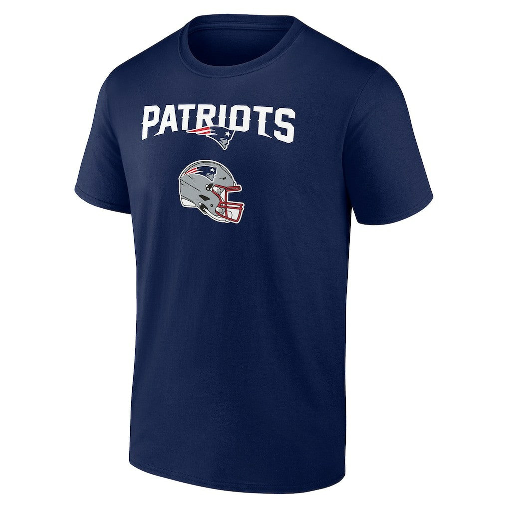 New England Patriots Personalized Name & Number Team Wordmark T-Shirt - Navy - NFL