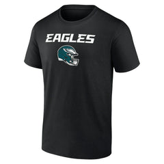 Philadelphia Eagles Personalized Name & Number Team Wordmark T-Shirt - Black - NFL