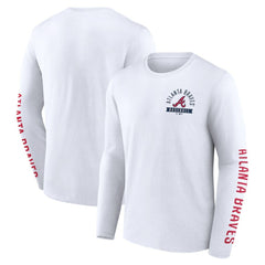 Atlanta Braves Fanatics Press Box Long Sleeve T-Shirt Discount