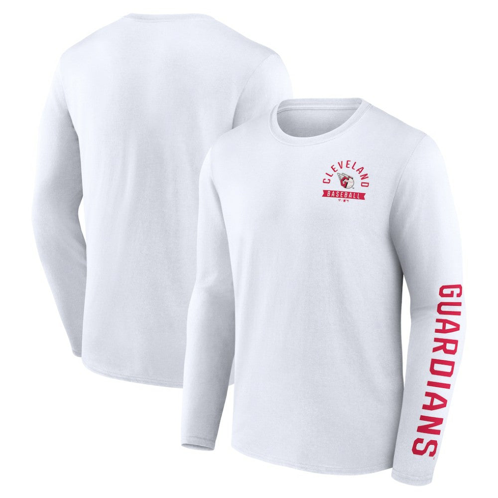 Cleveland Guardians Fanatics Press Box Long Sleeve T-Shirt Outlet