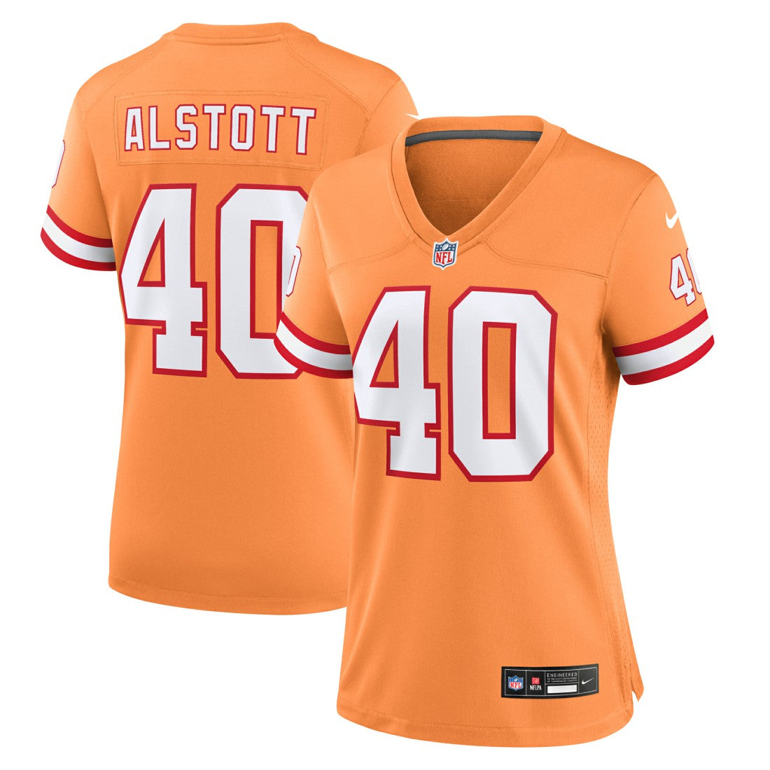 Mike Alstott Tampa Bay Buccaneers Women's Throwback Game Jersey - Orange - Nike
