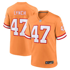 John Lynch Tampa Bay Buccaneers Throwback Game Jersey - Orange - Nike