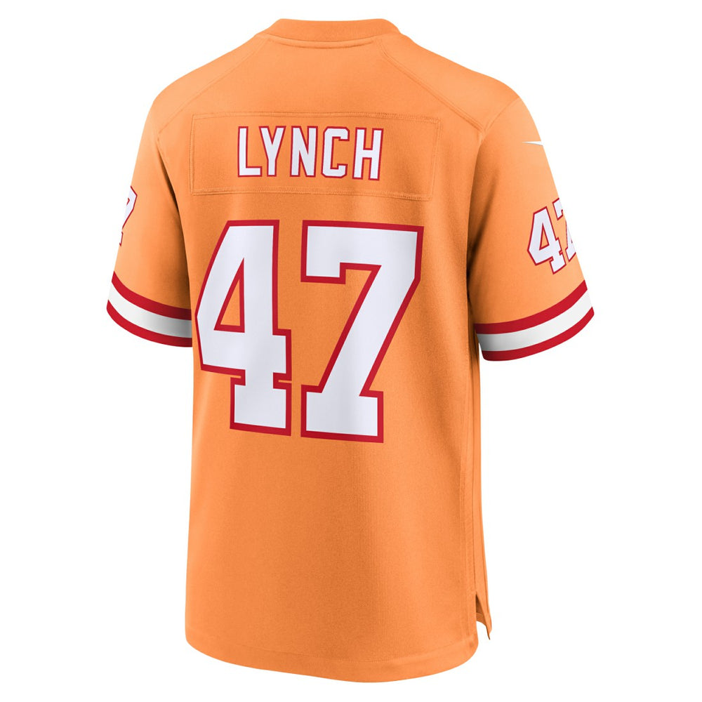 John Lynch Tampa Bay Buccaneers Throwback Game Jersey - Orange - Nike