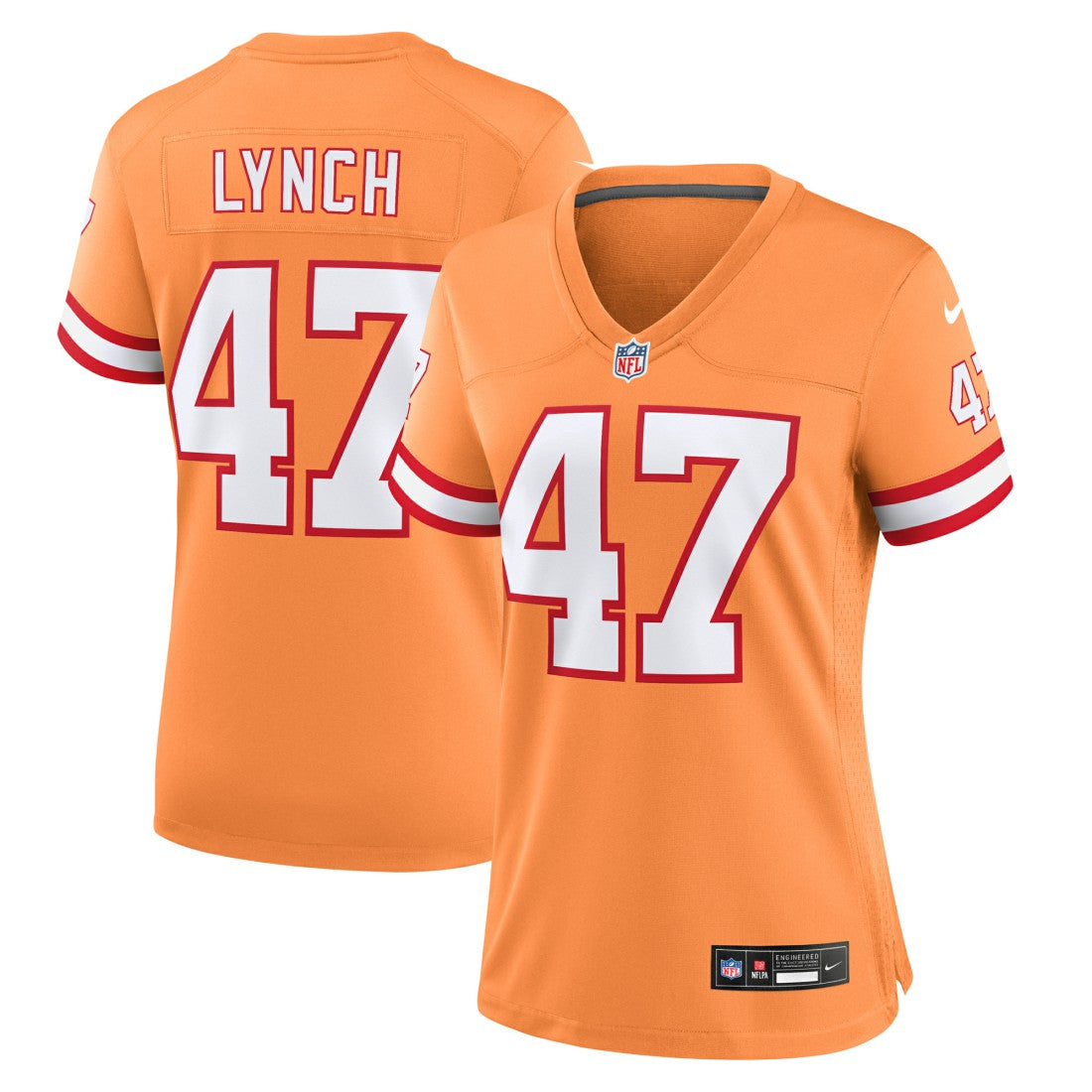 John Lynch Tampa Bay Buccaneers Women's Throwback Game Jersey - Orange - Nike