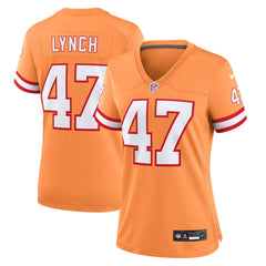 John Lynch Tampa Bay Buccaneers Women's Throwback Game Jersey - Orange - Nike
