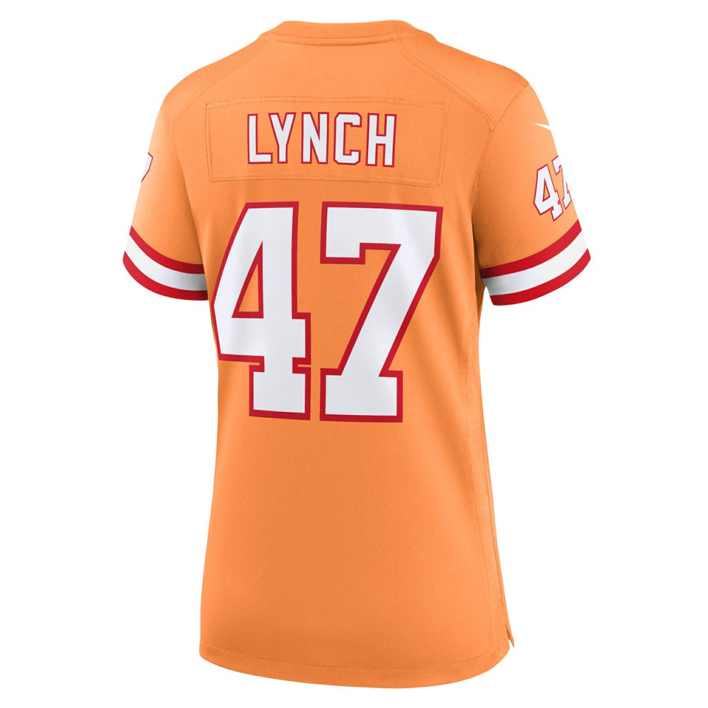 John Lynch Tampa Bay Buccaneers Women's Throwback Game Jersey - Orange - Nike