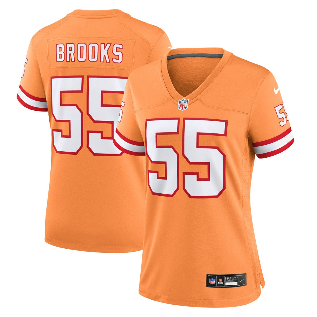Derrick Brooks Tampa Bay Buccaneers Women's Throwback Game Jersey - Orange - Nike