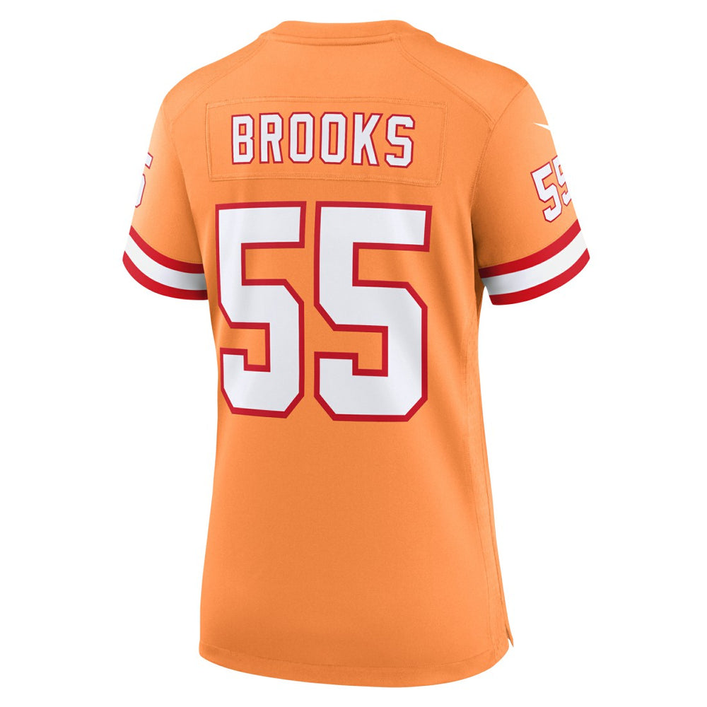 Derrick Brooks Tampa Bay Buccaneers Women's Throwback Game Jersey - Orange - Nike