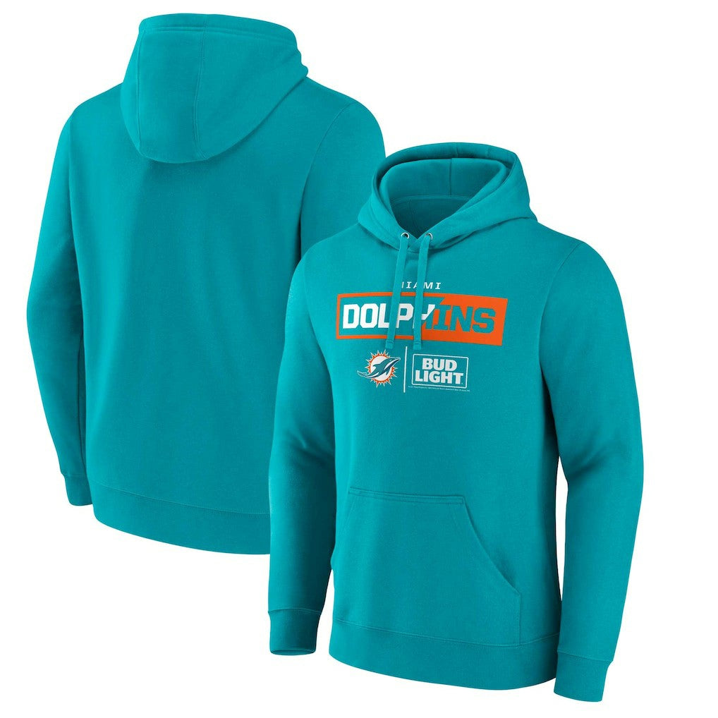Miami Dolphins NFL x Bud Light Pullover Hoodie - Aqua - NFL