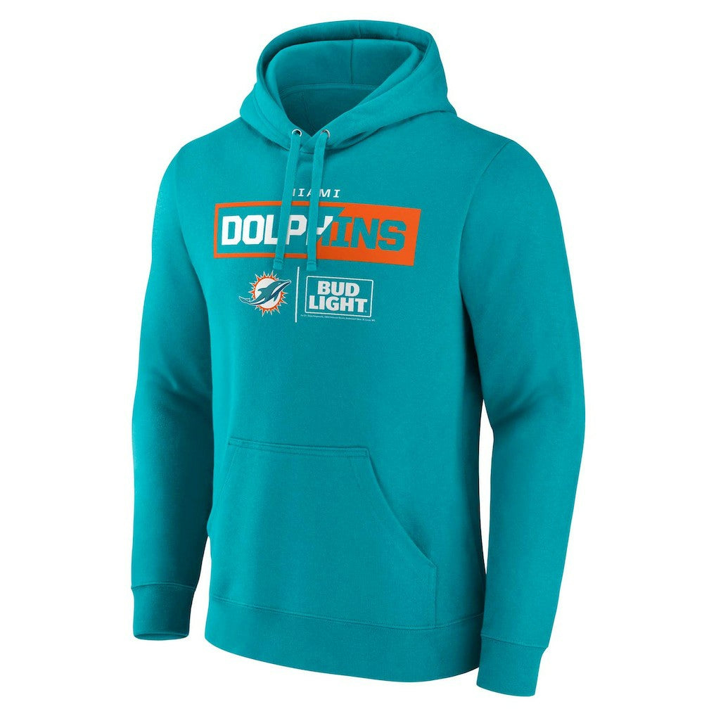 Miami Dolphins NFL x Bud Light Pullover Hoodie - Aqua - NFL