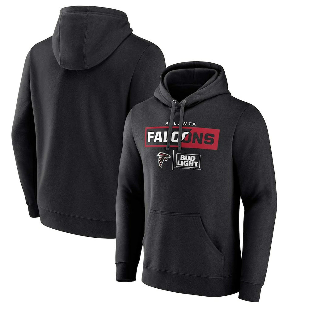 Atlanta Falcons NFL x Bud Light Pullover Hoodie - Black - NFL