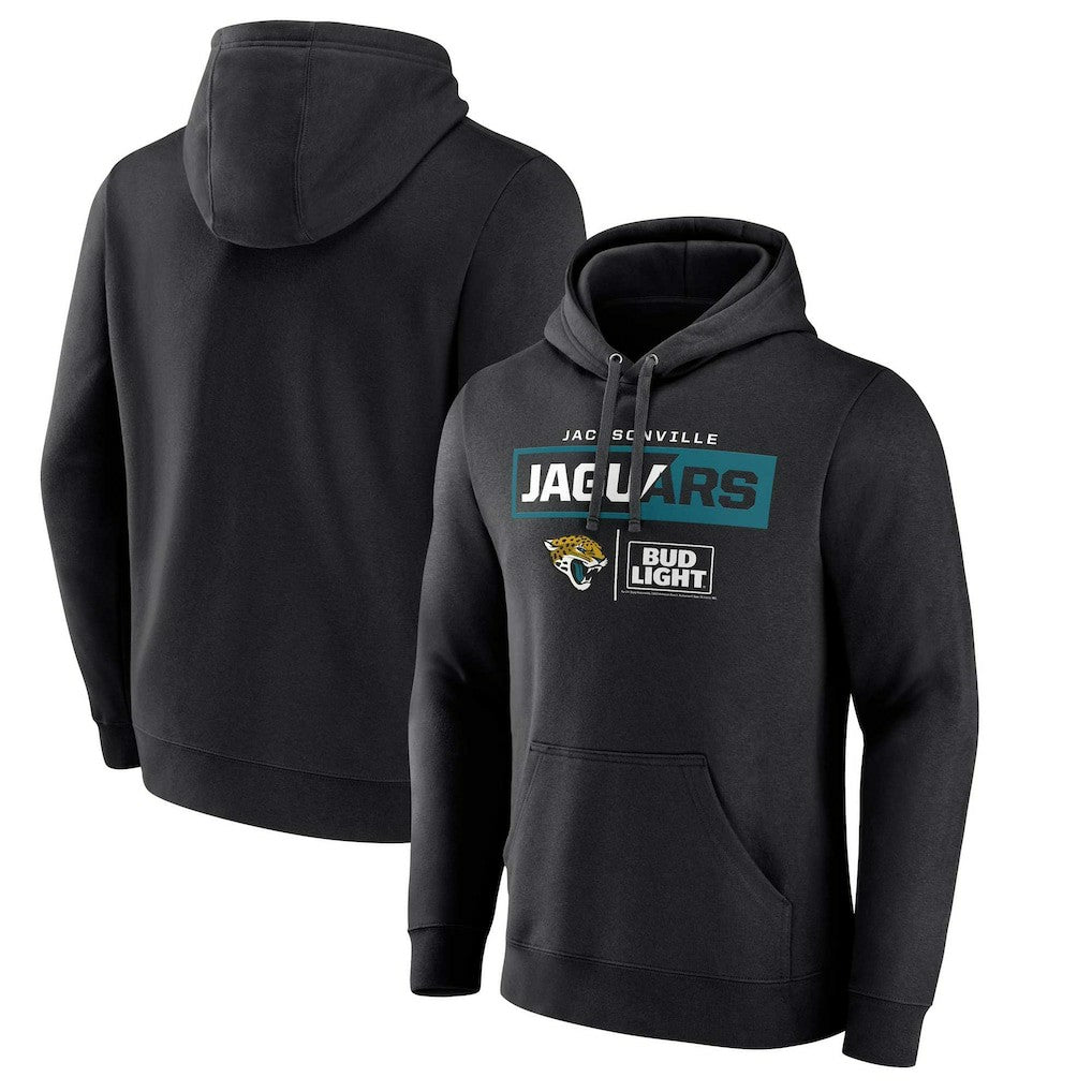 Jacksonville Jaguars NFL x Bud Light Pullover Hoodie - Black - NFL
