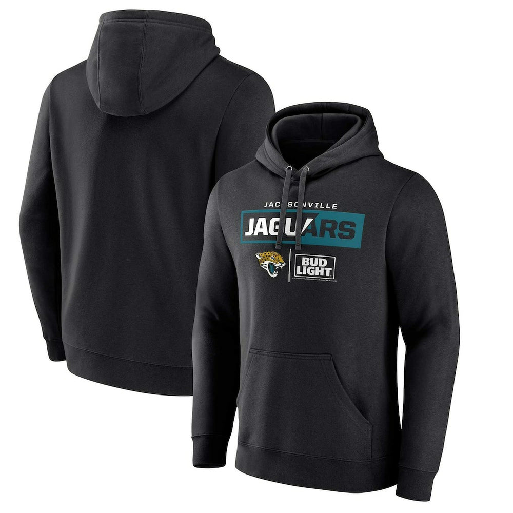 Jacksonville Jaguars NFL x Bud Light Pullover Hoodie - Black - NFL