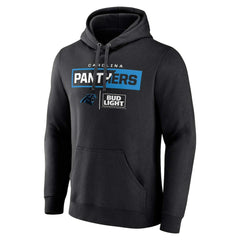Carolina Panthers NFL x Bud Light Pullover Hoodie - Black - NFL