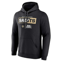 New Orleans Saints NFL x Bud Light Pullover Hoodie - Black - NFL