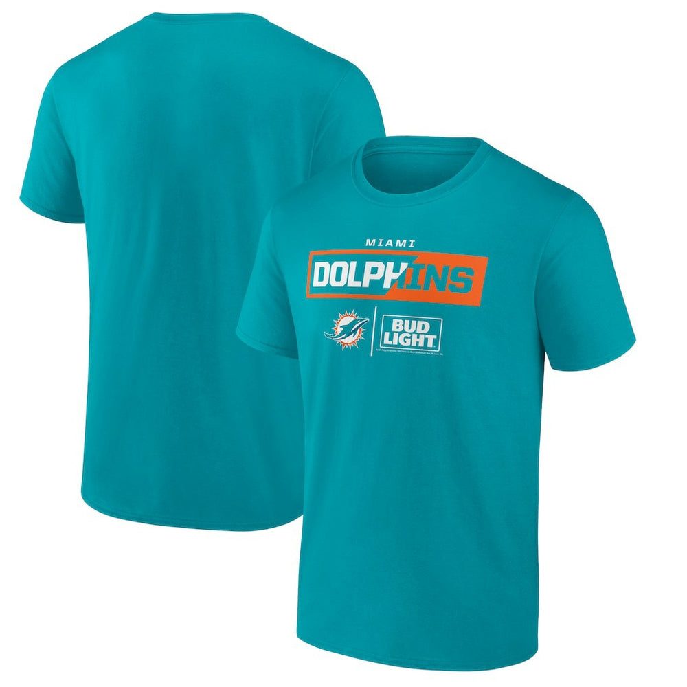 Miami Dolphins NFL x Bud Light T-Shirt - Aqua - NFL