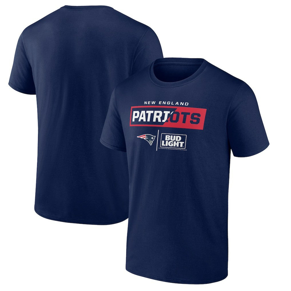 New England Patriots NFL x Bud Light T-Shirt - Navy - NFL