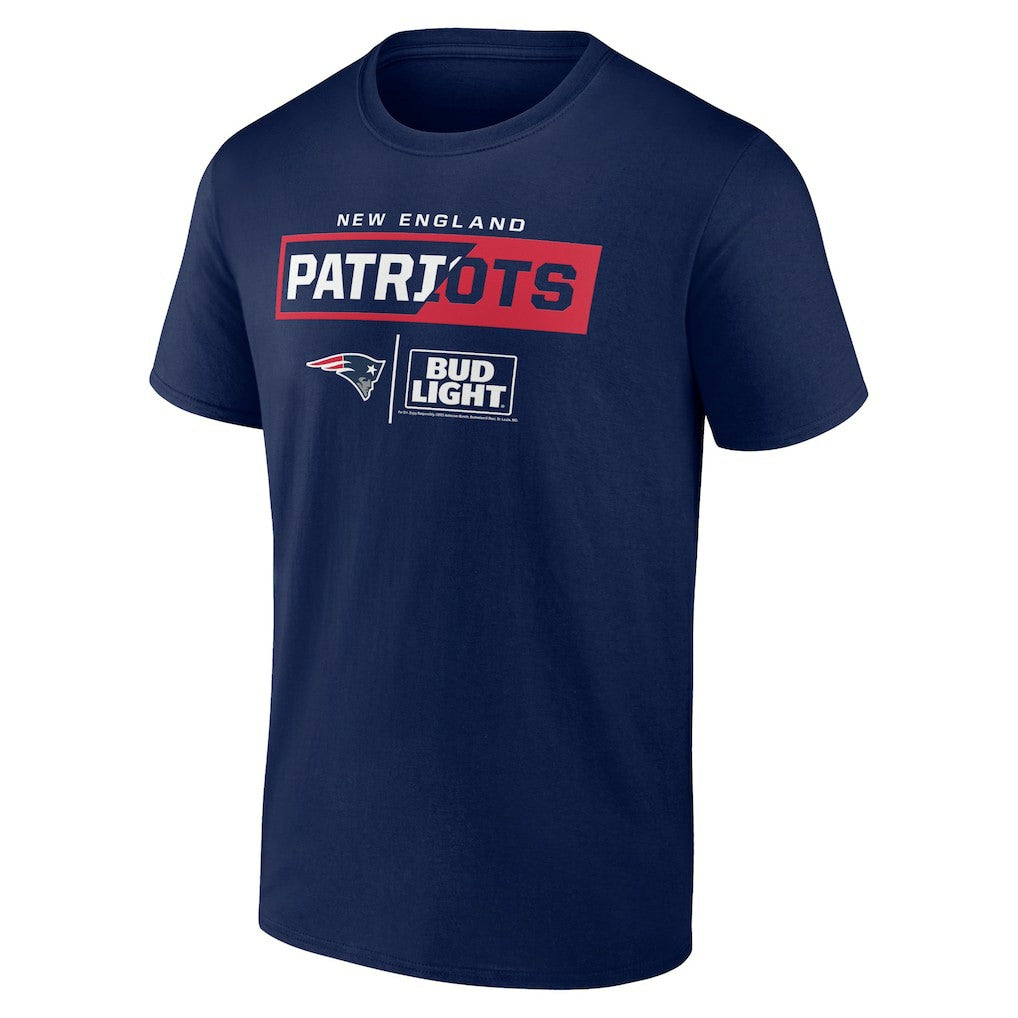 New England Patriots NFL x Bud Light T-Shirt - Navy - NFL