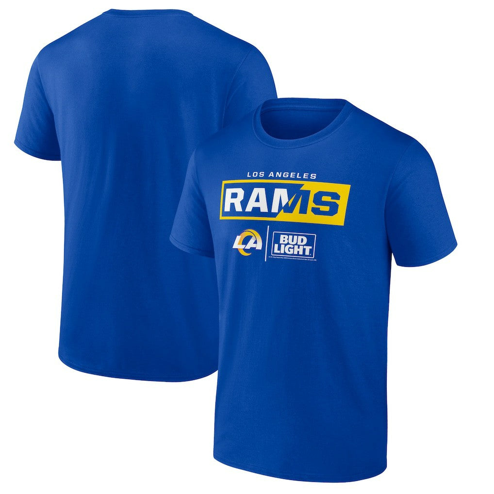 Los Angeles Rams NFL x Bud Light T-Shirt - Royal - NFL