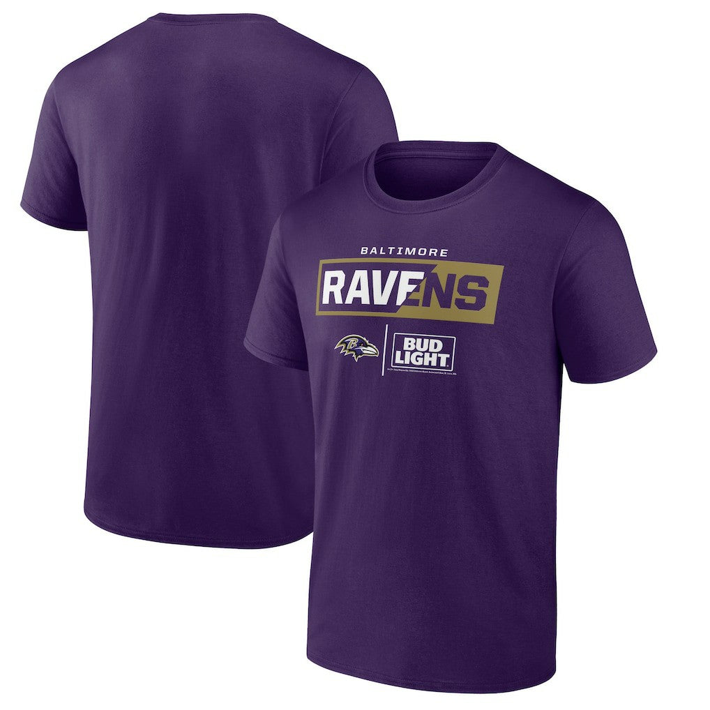 Baltimore Ravens NFL x Bud Light T-Shirt - Purple - NFL