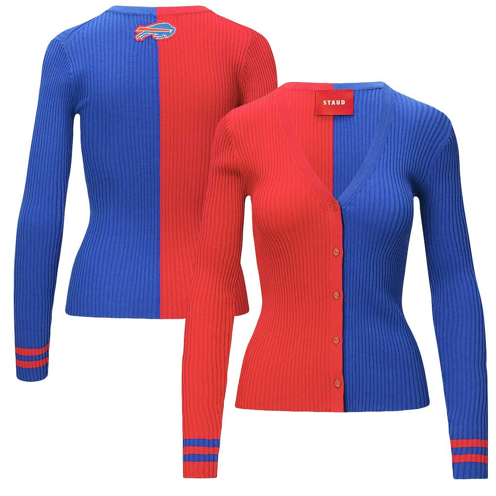 Buffalo Bills STAUD Women's Cargo Sweater - Red/Royal - NFL